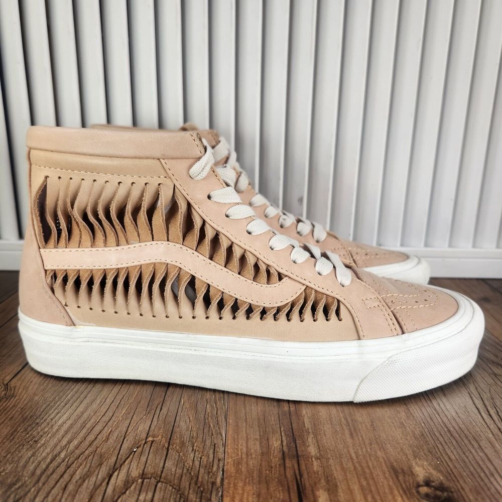 Vans Beige High-Top Athletic Shoes
